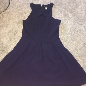 navy halter top dress